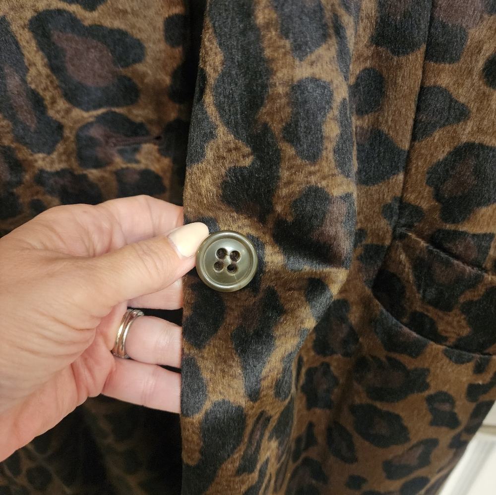 Style & co. Leopard coat